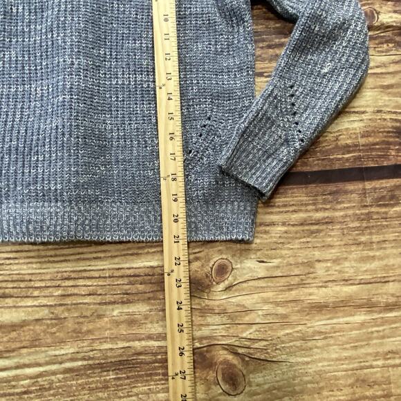 Hippie Rose Womens Sweater Small Light Blue Knit Pullover Open Back - Picture 7 of 7